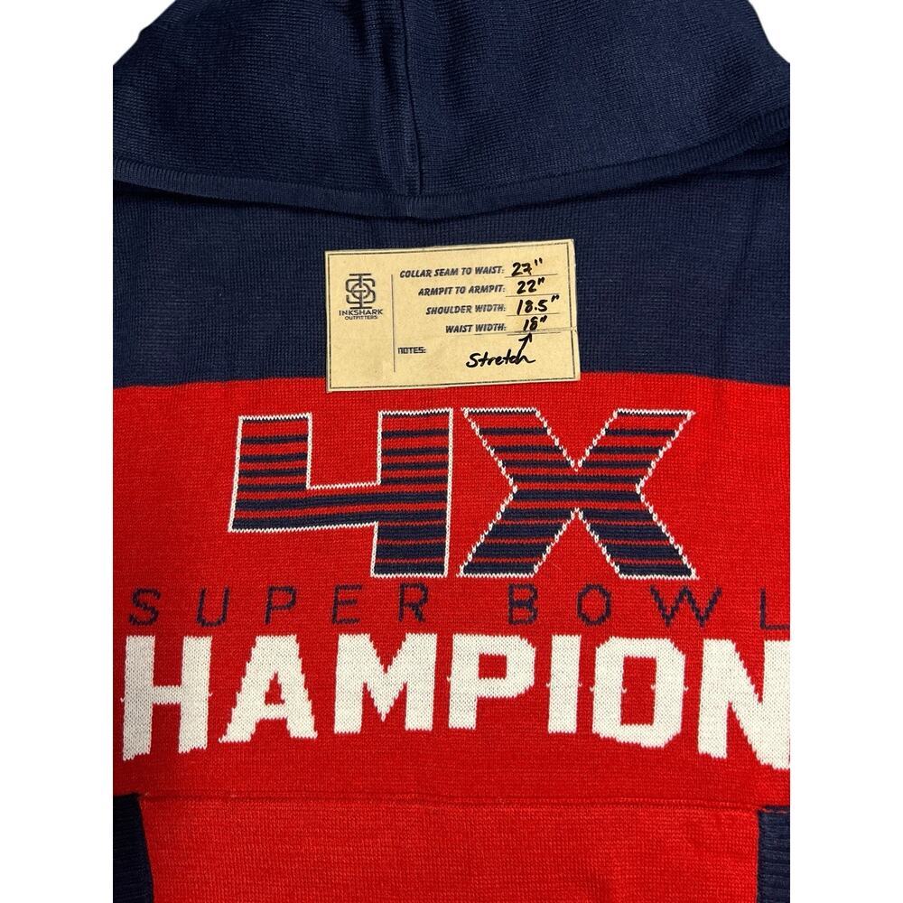 NFL New England Patriots 4x Champions M Commemorative Hoodie Sweater NEW - Picture 13 of 13
